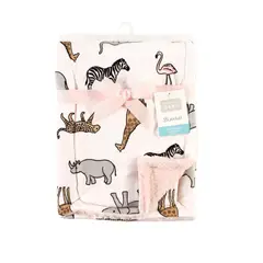 HUDSON - MANTA DE SHERPA SAFARI ROSA