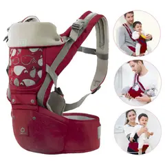 GENERICO - Canguro para Bebé Ergonómico Ballena 3 en 1 Guinda