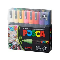 POSCA - Pack PC-5M 16C Básico Nueva Presentación X16