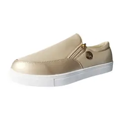 VATYERTY - Zapatillas deporte transpirables vulcanizadas para mujer-oro