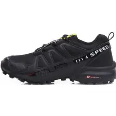 VATYERTY - Zapatilla de senderismo antideslizante para exteriores hombre-negro