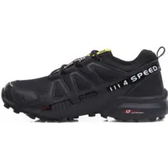 VATYERTY - Zapatilla de senderismo antideslizante para exteriores hombre-negro