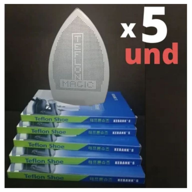 5 Unid. Base De Teflon Para Plancha Modelo Silver ES-300L