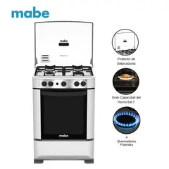 MABE - Cocina a Gas de 4 Quemadores CMP6020FG0