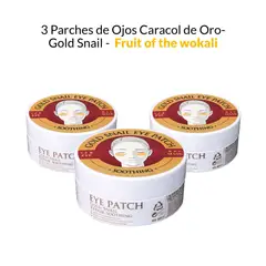 WOKALI - 3 Parches de Ojos Caracol de Oro- Gold Snail