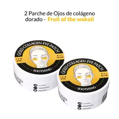 WOKALI - 2 Parche de Ojos de colágeno dorado- Fruit of the