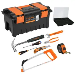 TRUPER - Juegos de herramientas 10 piezas, caja de herramientas