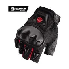 SCOYCO - Guantes Miton Antideslizantes Motociclista Talla L Rojo