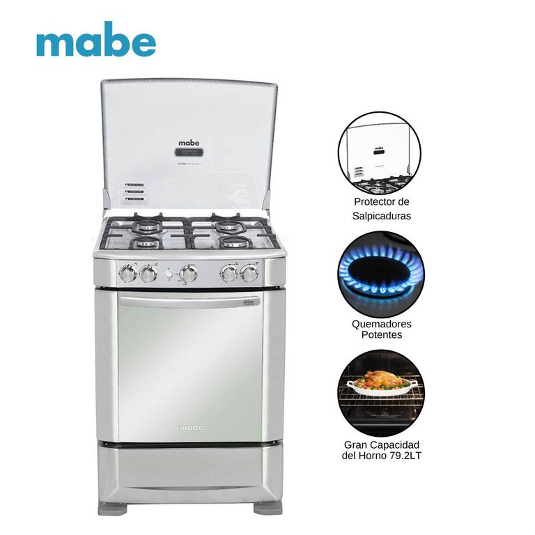Cocina a Gas de 4 Hornillas CMP6030FX0