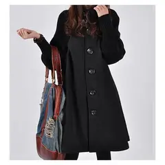 VATYERTY - Abrigo de lana floja de invierno abrigos mujer moda mujer abrigos