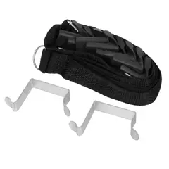 KAST PE - Productos Rack Organizador Colgador Carteras Gorros 7 Ranuras NEGRO