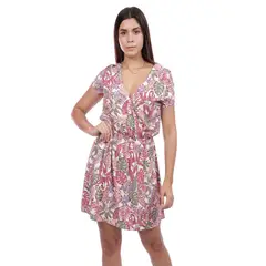 GENERICO - Vestido Estampado Manga Corta