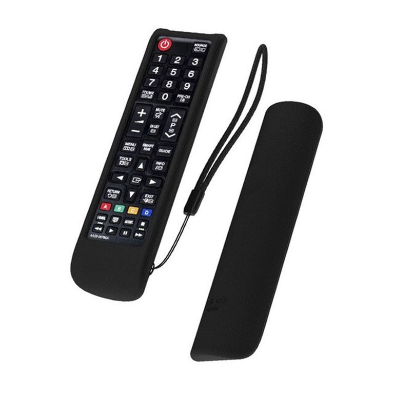 Funda De Silicona Para control Samsung Smart-Negro