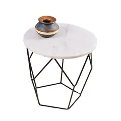 DECOR MESAS - Mesa Lateral Bee Blacki - Mármol