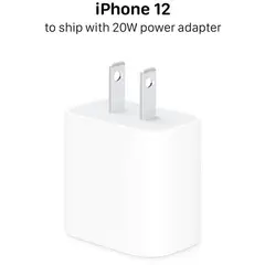 APPLE - Cargador para iPhone 12 Pro Cubo Usb-C 20w Carga Rápida - Blanco
