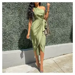 BLWOENS - Vestido Largo  Un Hombro