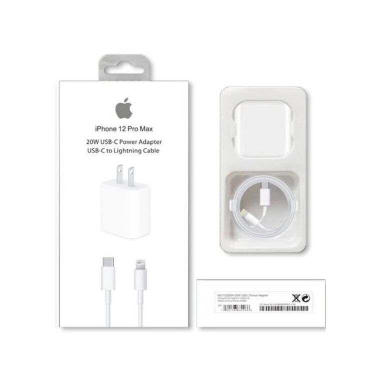 Cargador Rápida 20w Cable 1m Tipo-C para iPhone Calidad A1