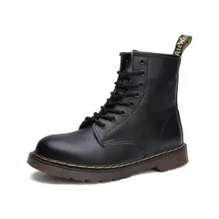 BLWOENS - Botas Hombre Pu Caña Alta Negro