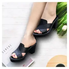 BLWOENS - Sandalias de mujer zapatillas con tacón grueso zapatos para mujer