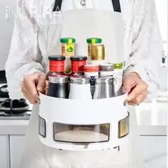 INSPIRATION - Condimentero giratorio de 2 niveles 4 divisiones para sal azúcar