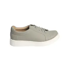 ESTODAS - Zapatilla de Cuero para Mujer Sneaker 2C Gris Minifloater.