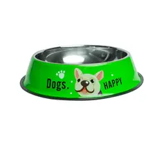 GENERICO - Plato Comedero Para Mascotas Dogs Happy