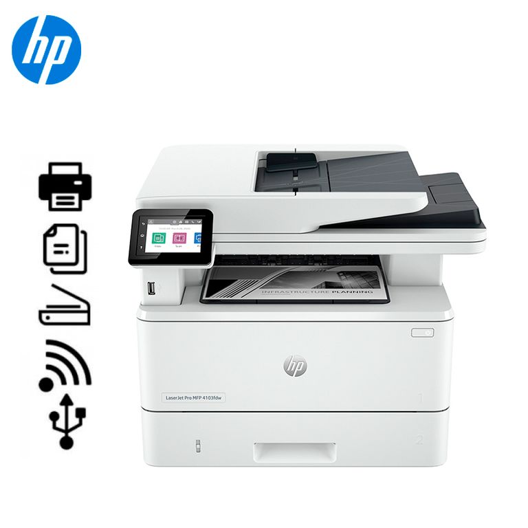 Impresora Multifuncional LaserJet Pro 4103fdw Monocromática