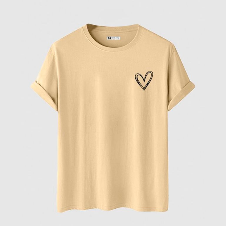 Polo Hombre Beige Corazon