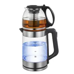 GENERICO - Hervidor Eléctrico + Tetera Infusora 2 en 1 de 1500W