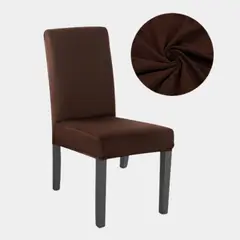 SALA FABULOSA - Funda protectora lycra de silla Set 8 pzs Chocolate intensive