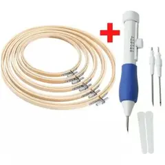 GENERICO - Bastidores Madera Para Bordar Mas Aguja Mágica De Bordado