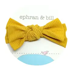 EPHRAN & BILL - Vincha Turbante para Bebé Ephran Bill Amarilla