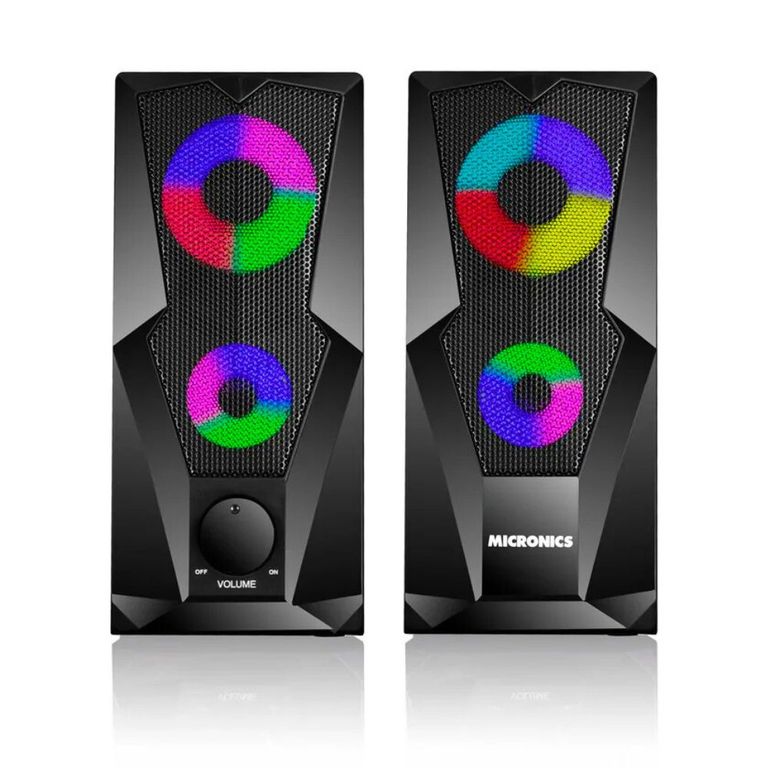 Parlantes gamer luces led Concorde