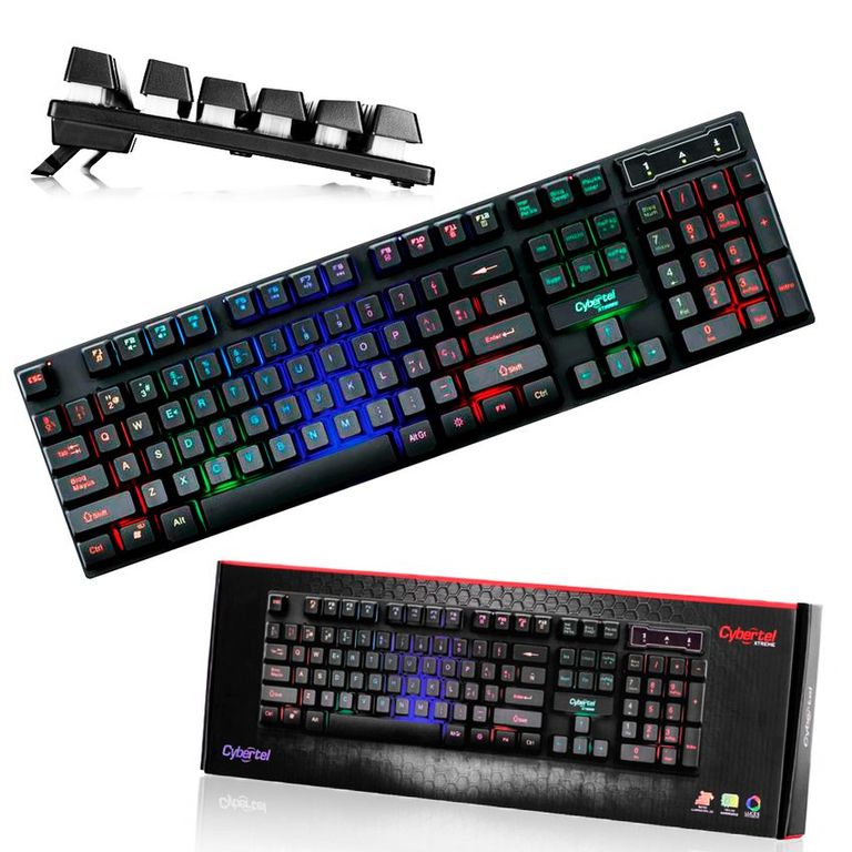 Teclado gamer semimecánico xtreme cyb pad