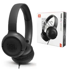 JBL - Audífono T500 Con Micrófono Negro