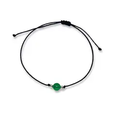 ESPIRAL ROJO - Pulsera Jade Verde - Equilibrio Mente y Cuerpo
