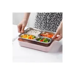 OTTOWARE - Lonchera de 4 Divisiones con Sujetador