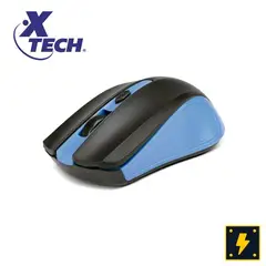 XTECH - – Mouse óptico inalámbrico de 4 botones