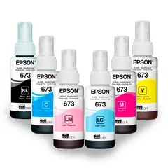 EPSON - JUEGO DE BOTELLAS DE TINTA T673 ORIGINAL