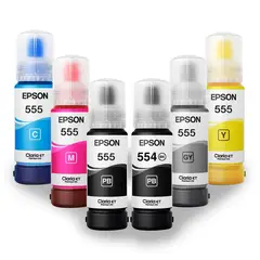 EPSON - JUEGO DE BOTELLAS DE TINTA T555 T554 ORIGINAL