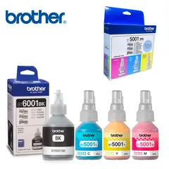 BROTHER - JUEGO DE BOTELLAS DE TINTA BT6001BK NEGRO 3PK-TANK ORIGINAL