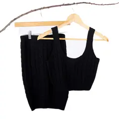 GENERICO - Conjunto de Hilo Top y Falda - Anela