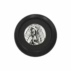 ARGENTARIA - Medalla Chica Virgen de Guadalupe - Plaqué y Madera