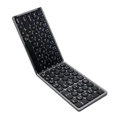 RENVMEXY - Teclado bluetooth plegable para sistema ios android windows gris