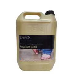 DEVA - BARNIZ BASE AGUA PARA PISOS DE MADERA AQUASTAR BRILLO 5L