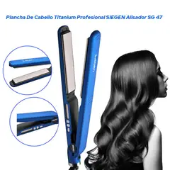 SIEGEN - Plancha De Cabello Titanium Profesional Alisador SG 47