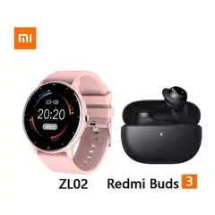 VATYERTY - Auriculares bluetooth xiaomi redmi buds 3lite y reloj inteligente zl02