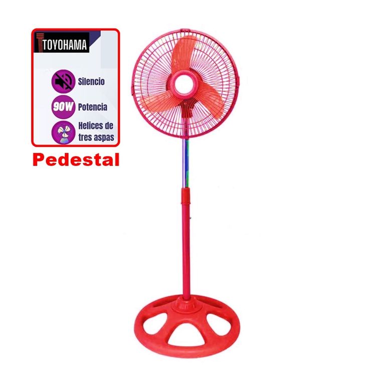 Ventilador de 12 Toyohama 90W 160° Rojo