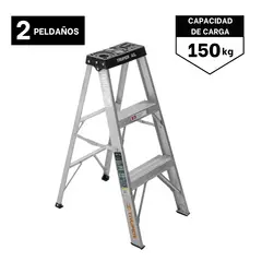 TRUPER - Escalera Tijera 2 Peldaños Capacidad De Carga 150 Kg