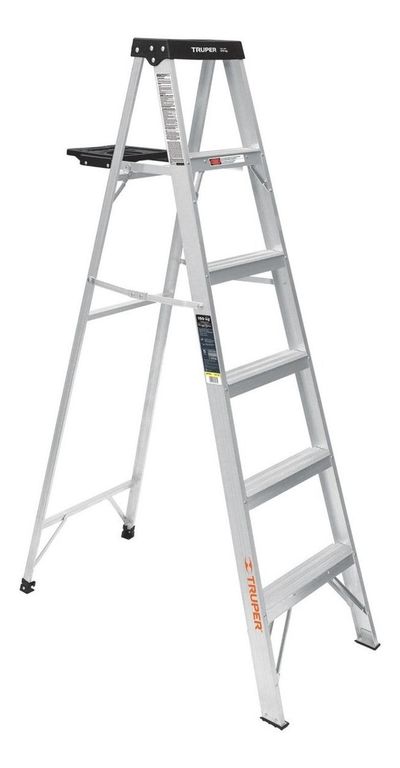 Escalera tipo tijera 5 peldaños soporta 150Kg